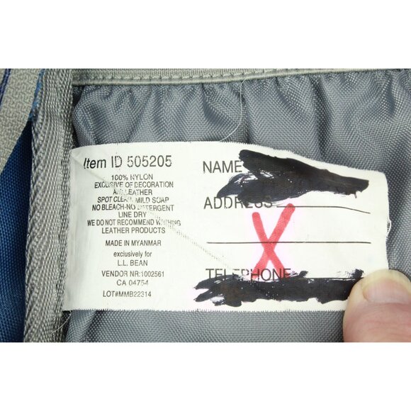 LL Bean Unisex Kid's Explorer Backpack 25L Colorblock Nylon Blue Yellow - Picture 11 of 11